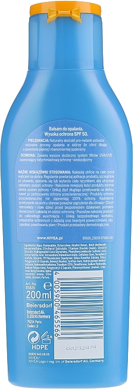 Bronze Lotion - Nivea Sun Protect&Bronze SPF 50 — photo N8