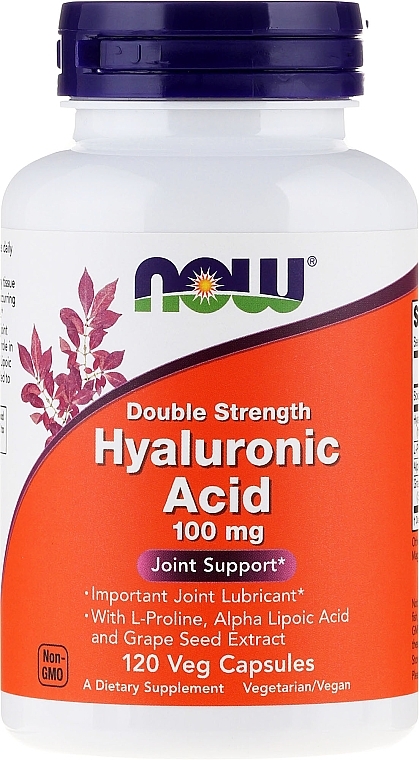 Hyaluronic Acid - Now Foods Hyaluronic Acid 100 mg — photo N3