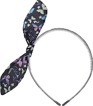 Fragrances, Perfumes, Cosmetics Hair Hoop, FA-5629, black with butterflies - Donegal