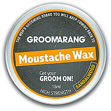 Fragrances, Perfumes, Cosmetics Sandalwood Moustache & Beard Wax - Groomarang Moustache & Beard Wax Extra Strong Sandalwood