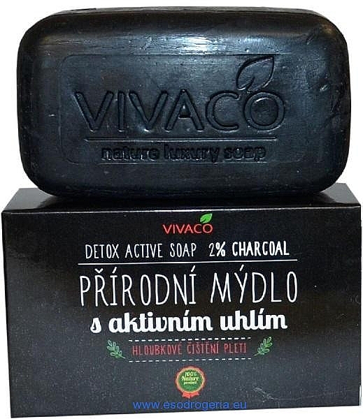 Natural Soap with Charcoal - Vivaco — photo N6