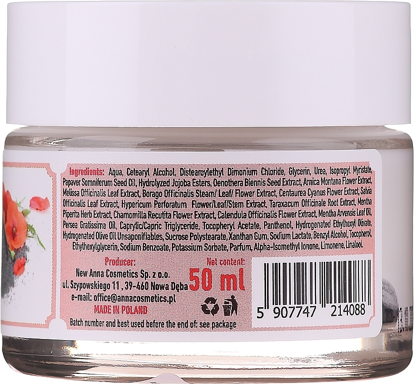 Refreshing Poppy Seed Oil Face Cream for All Skin Types - Eco U Poppy Seed Oil Refreshing Face Cream For All Skin Type — photo N3