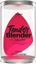 Slanted Makeup Sponge, pink - Clavier Tender Blender Super Soft — photo N1