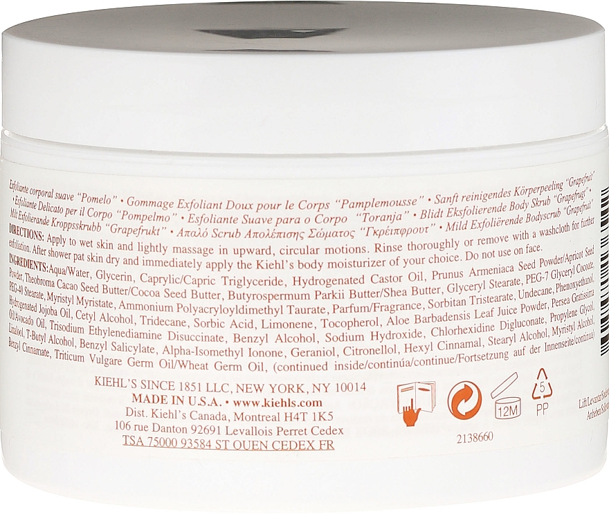 Exfoliating Peeling - Kiehl's Body Scrub Grapefruit — photo N2