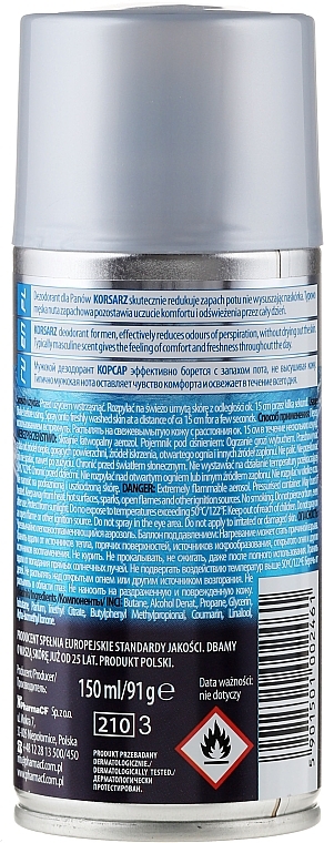 Deodorant - Korsarz Pacific Deo Spray — photo N4