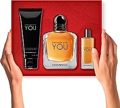 Giorgio Armani Emporio Armani Stronger With You - Set (edt/100ml + edt/15ml + sh/gel/75ml) — photo N2