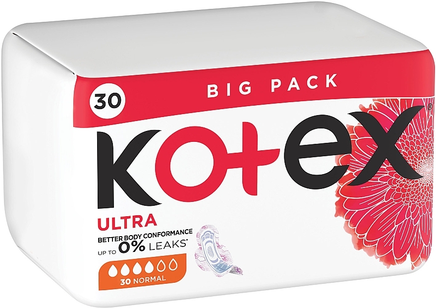 Sanitary Pads, 30pcs - Kotex Ultra Normal Quadro — photo N24