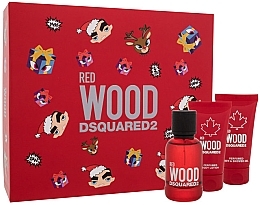 Dsquared2 Red Wood Pour Femme - Set (edt/50ml + bath/sh/gel/50ml + b/lot/50ml)  — photo N1