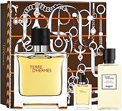 Fragrances, Perfumes, Cosmetics Hermes Terre d'Hermes Parfum - Set (edp/75ml + edp/5ml + sh/g/40ml) 