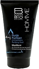 Fragrances, Perfumes, Cosmetics Cleansing Mattifying Fluid - BcomBIO Homme 4in1 Purifying Mattifying Fluid 