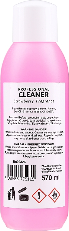 Nail Degreaser "Strawberry" - Ronney Professional Nail Cleaner Strawberry — photo N2