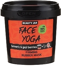 Peel-Off Face Mask with Turmeric & Goji Berry Extracts - Beauty Jar Fase Yoga Firming Rubber Mask — photo N5