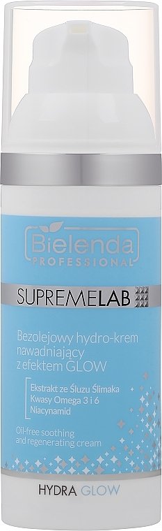 Oil-Free Hydro Cream with Glow Effect - Bielenda Professional SupremeLab Hydra Glow — photo N1