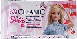 Fragrances, Perfumes, Cosmetics Kids Wet Wipes, 15 pcs - Cleanic Junior Wipes Barbie