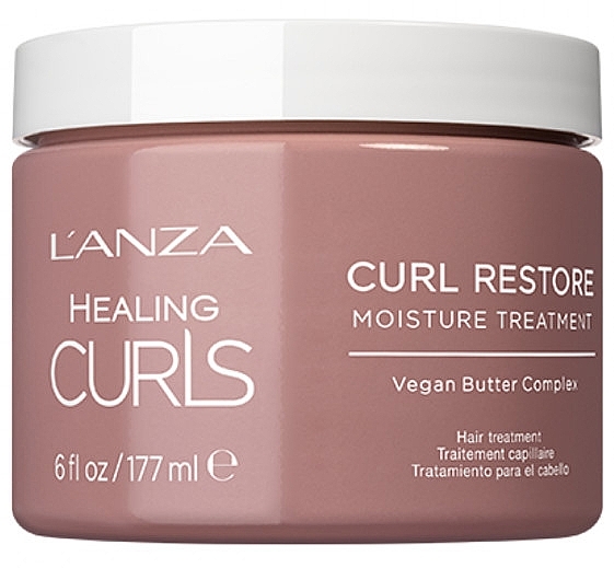 Repairing Leave-In Mask for Curly Hair - L'anza Healing Curls Curl Restore Moisture Treatment — photo N1