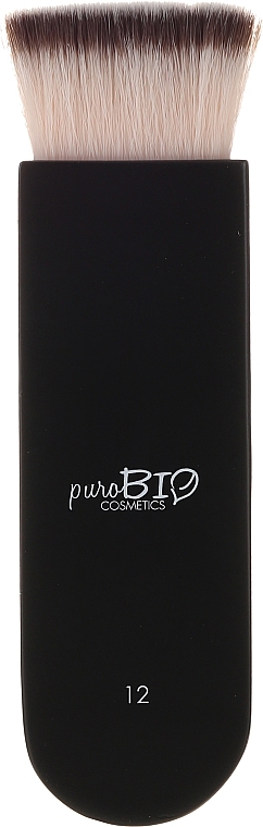 Flat Contour Brush - PuroBio Cosmetics Brush №12 — photo N8