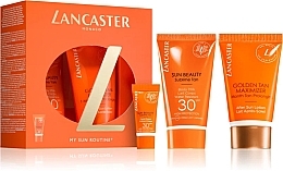 Fragrances, Perfumes, Cosmetics Set - Lancaster Sun Beauty (b/milk/50ml + cr/3m + b/lot/50ml)