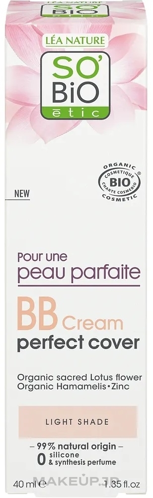 BB Cream - So'Bio Etic BB Cream Perfect Cover — photo light