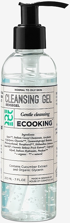 Cleansing Gel for Normal & Oily Skin - Ecooking Cleansing Gel — photo N1