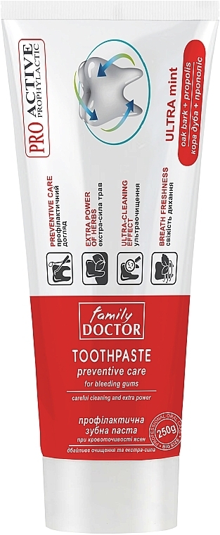 Prophylactic Toothpaste "Gentle Cleansing & Extra Strength" - Family Doctor Toothpaste — photo N9