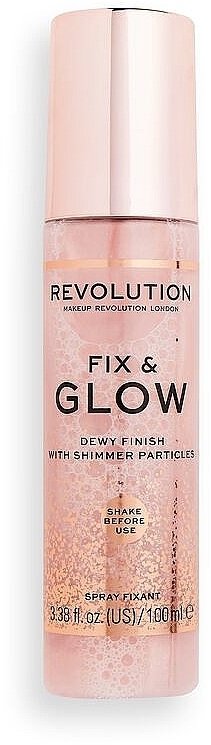 Fix & Glow Setting Spray - Makeup Revolution Fix & Glow Setting Spray — photo N1