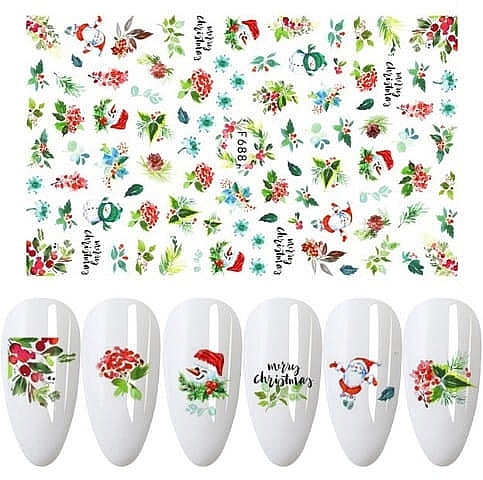 Self-Adhesive Nail Stickers 'Christmas' - Deni Carte — photo N4
