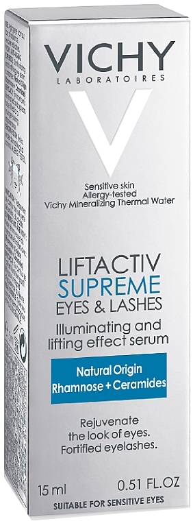 Anti-Wrinkle Eye Serum - Vichy LiftActiv Supreme Eyes & Lashes Serum — photo N5