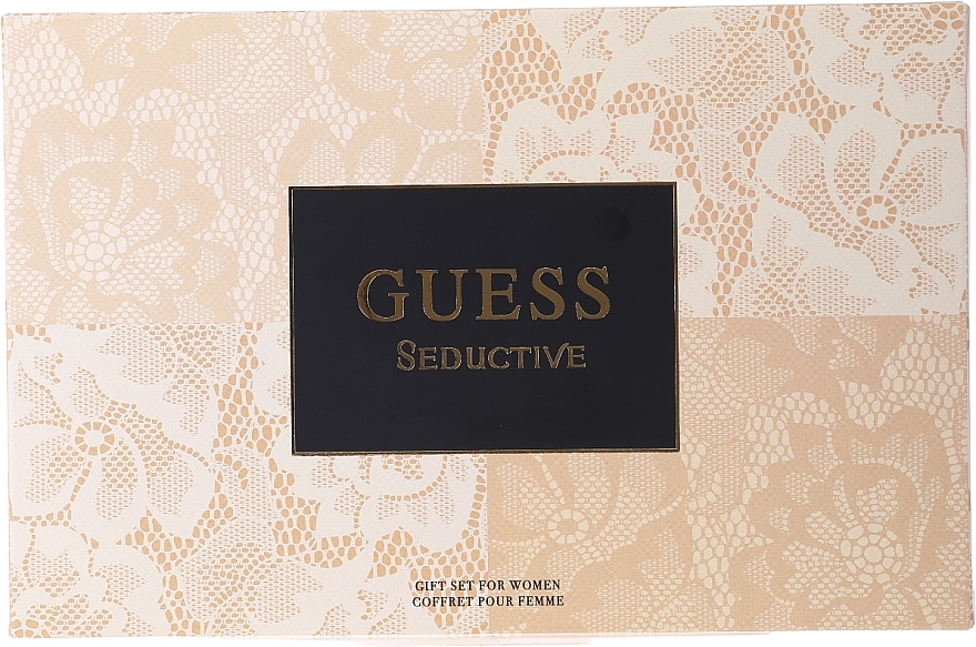 Guess Seductive - キット (edt/75ml + edt/15ml + b/lot/100ml + cosmetic bag/1pc)	 — photo N1