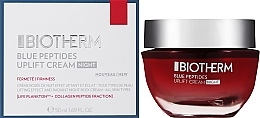 Fragrances, Perfumes, Cosmetics Lifting & Radiance Night Cream for All Skin Types - Biotherm Blue Peptides Uplift Night Cream