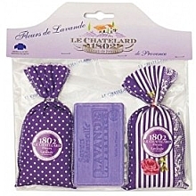 Fragrances, Perfumes, Cosmetics Set - Le Chatelard 1802 Sachet bag with dried lavender (soap/100g + pouch/2x18g)