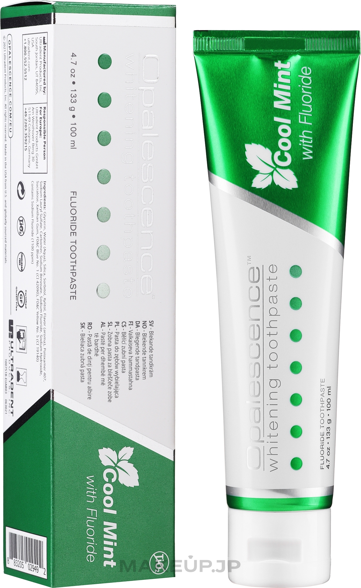 Whitening Toothpaste with Fresh Mint Taste - Opalescence Whitening Toothpaste — photo 133 g