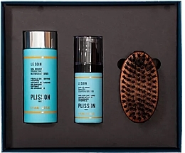 Fragrances, Perfumes, Cosmetics Set - Plisson Angel Beard Gift Box (sg/gel/125 ml + beard/oil/30 ml + beard/brush/1 pcs)