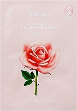 Sheet Mask with Damask Rose Extract - JMsolution Glow Luminous Flower Firming Mask — photo N4