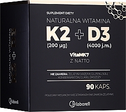 Fragrances, Perfumes, Cosmetics Vitamin K2 200 mg + D3 4000 j.m. Dietary Supplement, capsules - Laborell