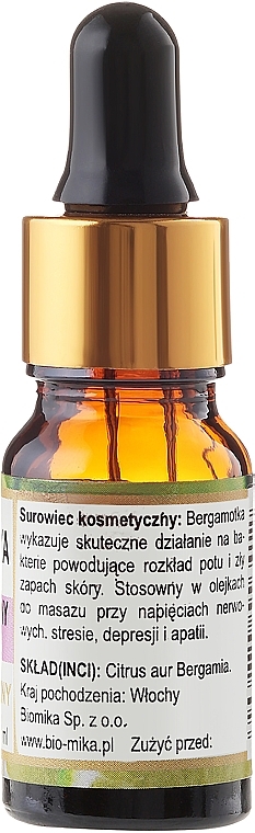 Natural Bergamot Oil with Pipette - Biomika Bergamot Oil — photo N2