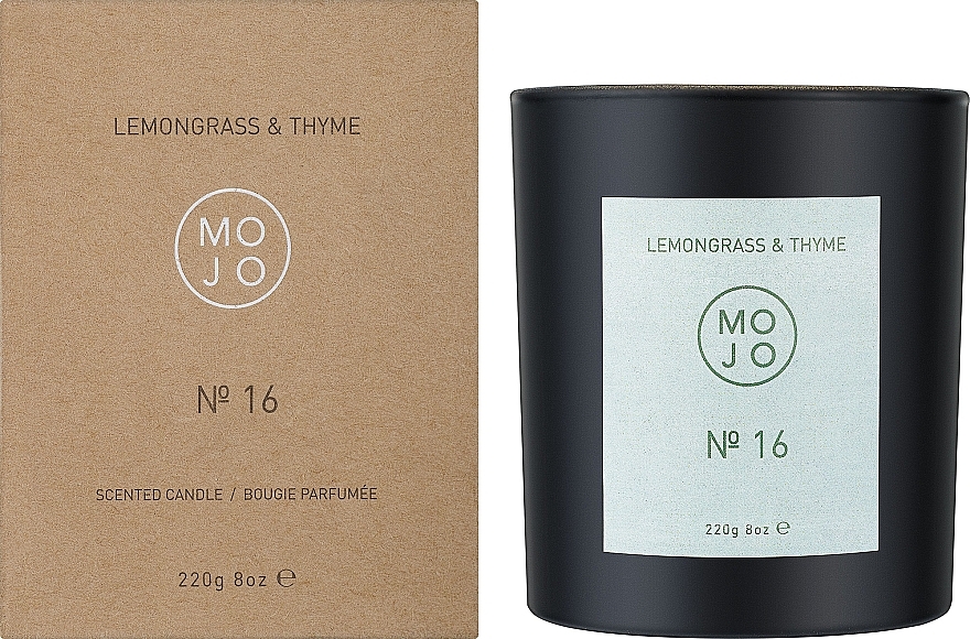 Mojo Lemongrass & Thyme №16 - Scented Candle — photo N6