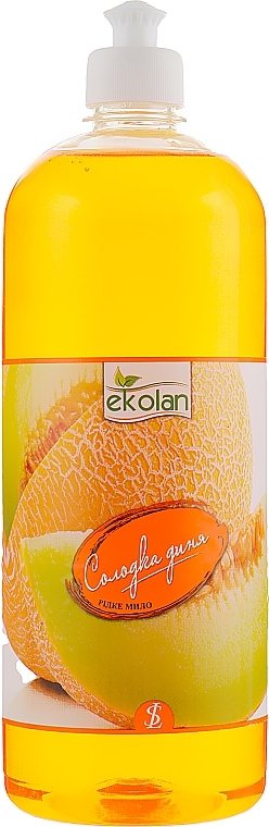 Liquid Soap 'Sweet Melon' with push-poul cap - EkoLan — photo N6