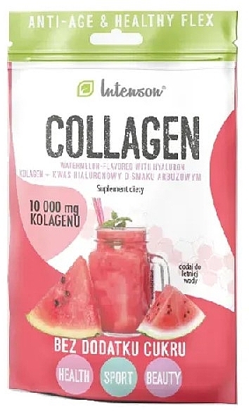 Collagen + Hyaluronic Acid + Vitamin C Watermelon-Flavored Biologically Active Supplement - Intenson — photo N1