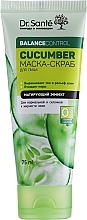 Fragrances, Perfumes, Cosmetics Facial Mask Scrub - Dr. Sante Cucumber Balance Control