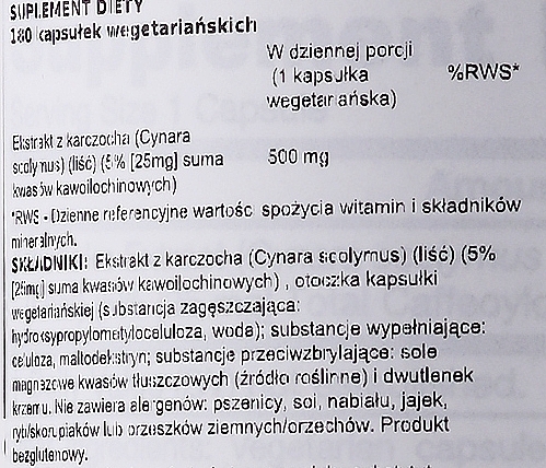 Dietary Supplement "Artichoke" - Jarrow Formulas Artichoke 500mg — photo N3