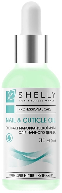 Nail & Cuticle Oil with Moroccan Mint Extract & Tea Tree Oil - Shelly Nail & Cuticle Oil — photo N1