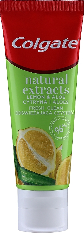 Refreshing Toothpaste - Colgate Natural Extracts Ultimate Fresh Clean Lemon & Aloe — photo N10