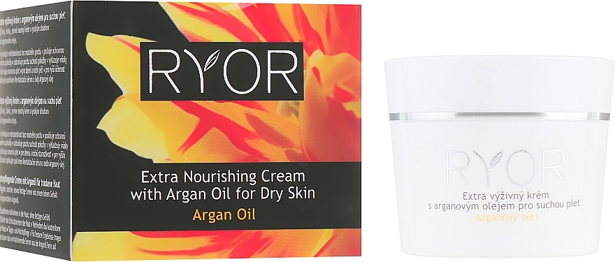 Extra Nourishing Argan Cream for Dry Skin - Ryor Argan Oil Extra-nourishing Cream For Dry Skin — photo N1