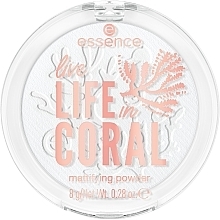 Mattifying Face Powder - Essence Live Life In Coral Mattifying Powder — photo N2