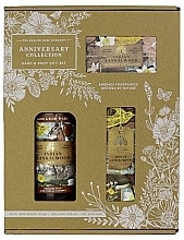 Fragrances, Perfumes, Cosmetics Set - The English Soap Company Anniversary Collection Indian Sandalwood Hand And Body Gift Box (soap/190g + h/cr/75ml + h/wash/500ml)