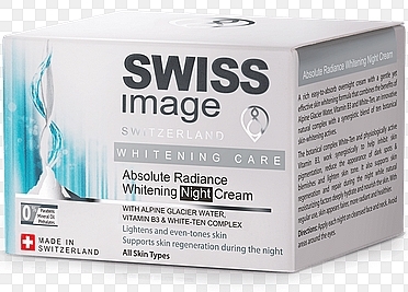 Night Face Cream - Swiss Image Whitening Care Absolute Radiance Whitening Night Cream — photo N1