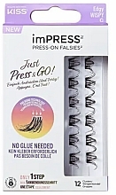 Fragrances, Perfumes, Cosmetics Individual Lashes - Kiss ImPress Press-On Falsies Edgy Wispy