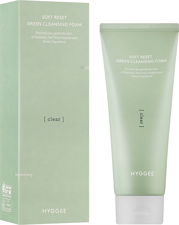 グリーンスーパーフード複合体を配合したクレンジングフォーム - Hyggee Soft Reset Green Cleansing Foam — photo N2