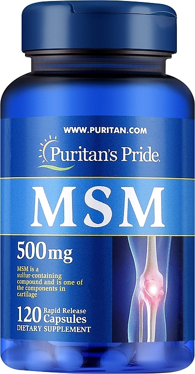 Supplement 'Methylsulfonylmethane', 500 mg - Puritan's Pride MSM — photo N1