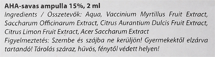 AHA Ampoule 15% - Yamuna A.H.A-savas ampulla 15% — photo N6